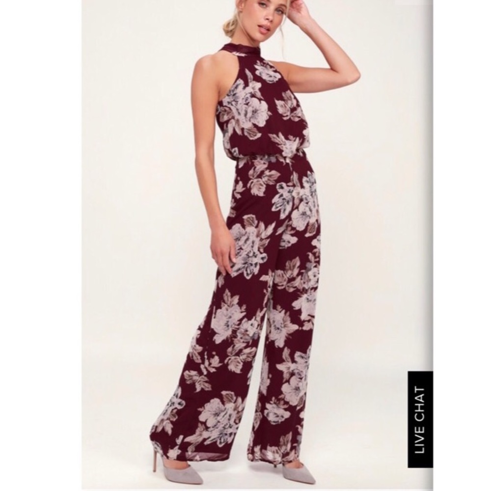 LuLu’s floral jumpsuit